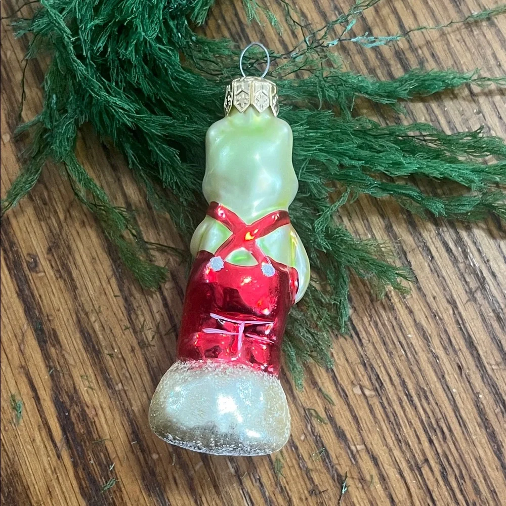 Vintage Christopher Radko froggy child Christmas ornament